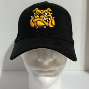 Pacific Pro Series Black Cap with Bulldog Embroidery